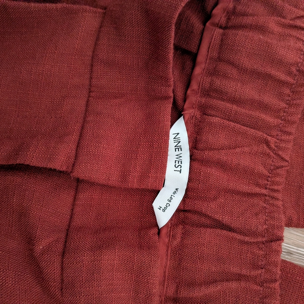 Nine West Wide Leg Pants in Rust - Picture 4 of 4